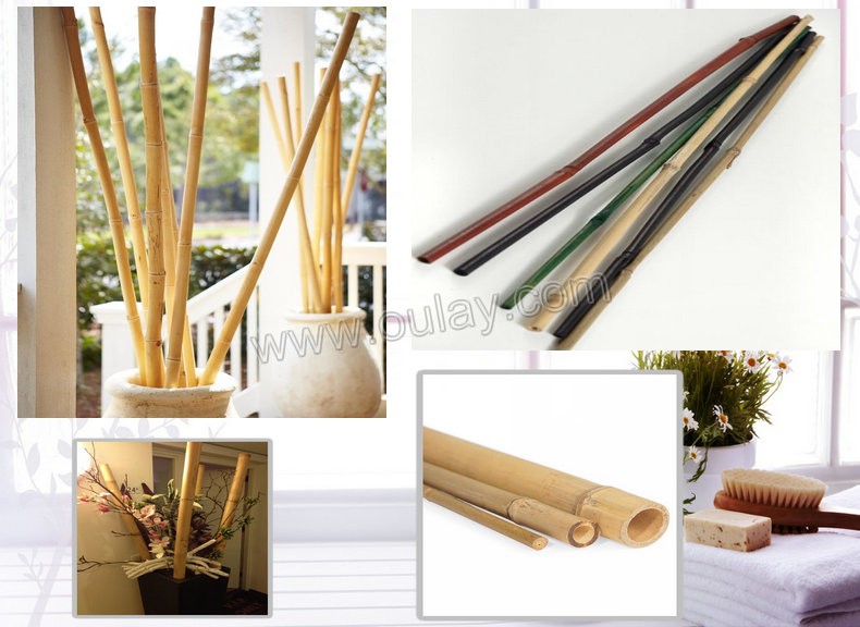 bamboo poles used for decoration