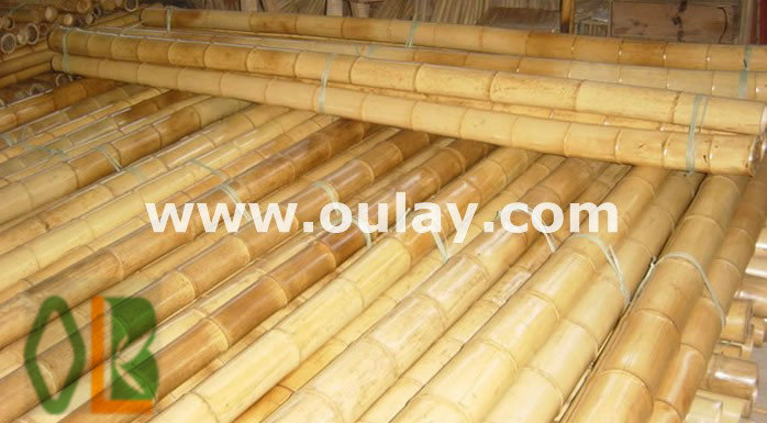 yellow big thickness bamboo poles