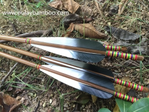 Black And White Turkey Fletched Arrows Rainbow Arrows