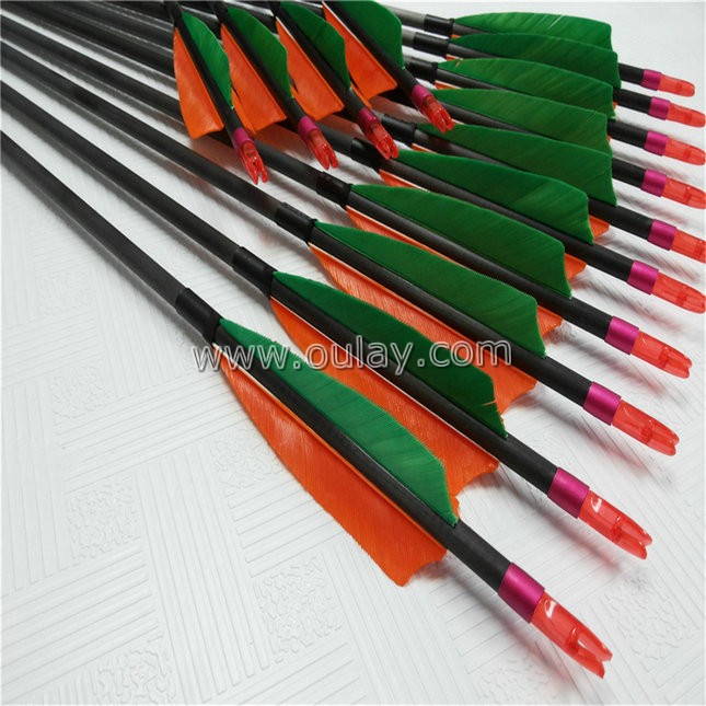 carbon arrows with turkey vanes