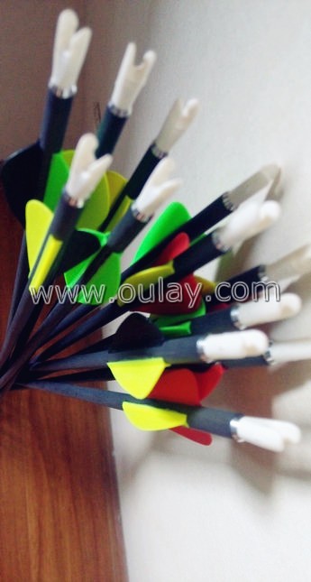 plastic vanes carbon hunting arrows