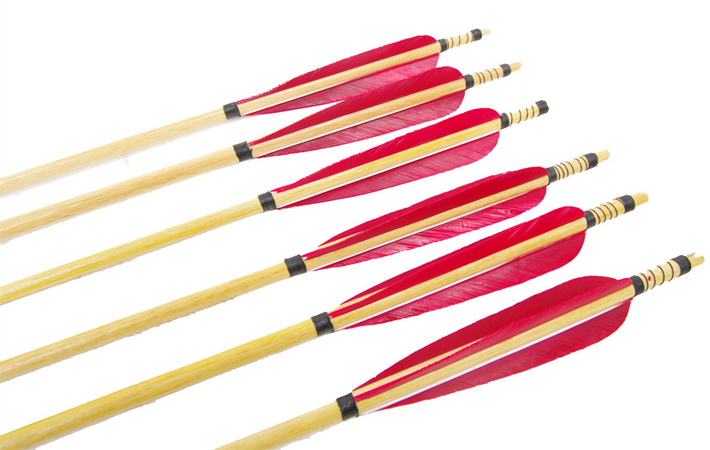 Handmade wood arrows