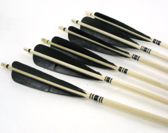 Nature wood arrows for outdoor sport