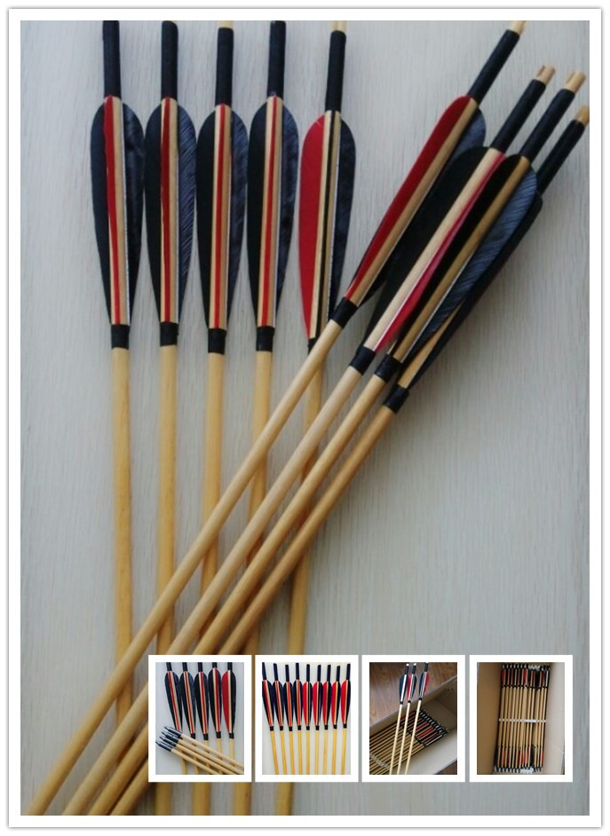 wooden arrows for traditional bows