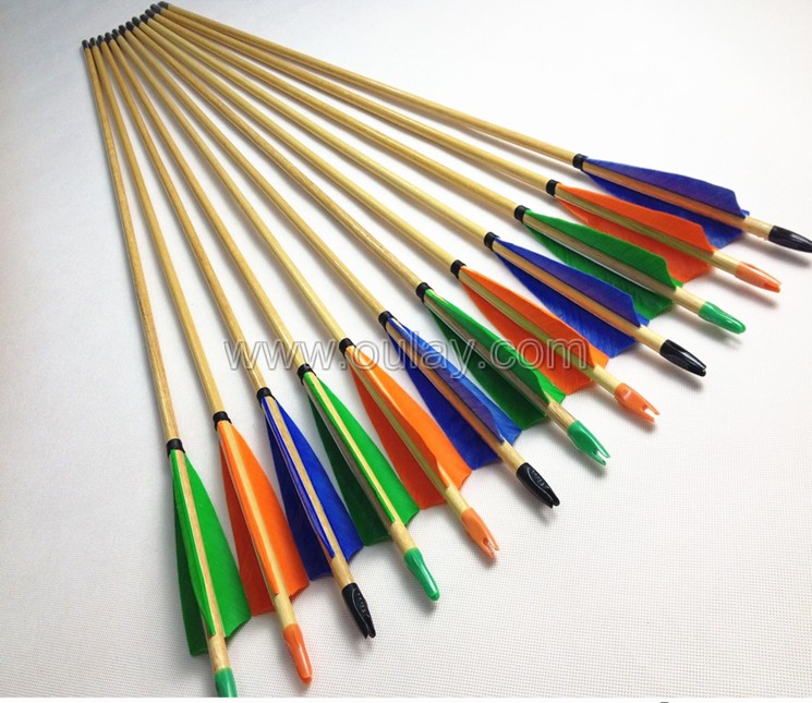 colorful wooden arrows