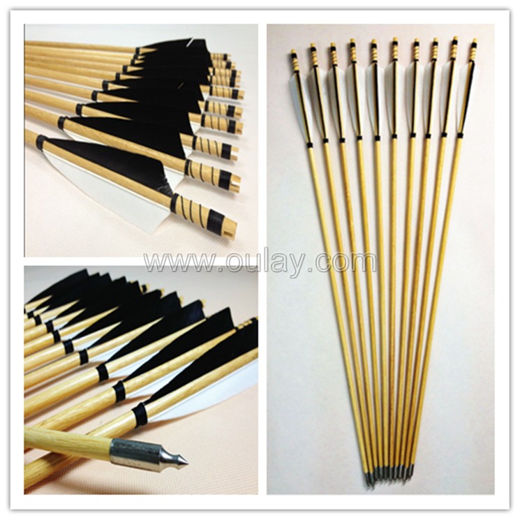 black and white fletchings arrows