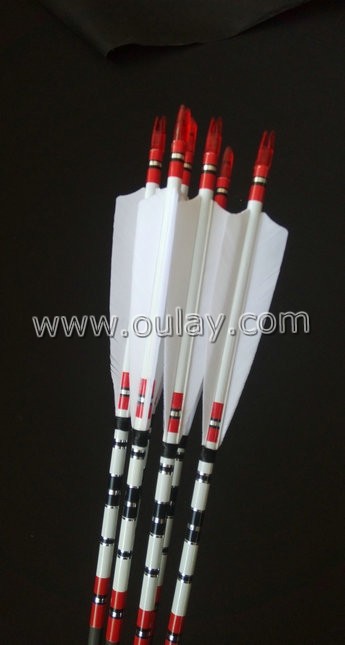 beautiful pure carbon archery huting arrows