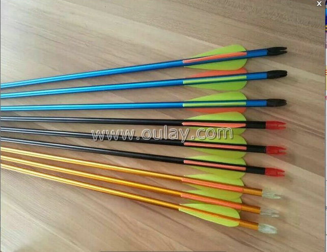 different colors custom aluminium hunting arrows
