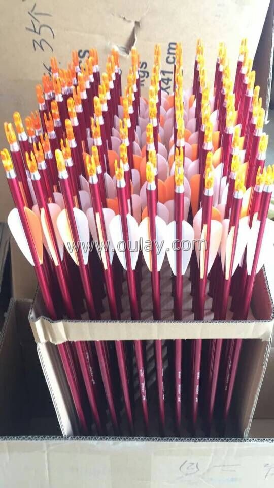 orange aluminium arrows