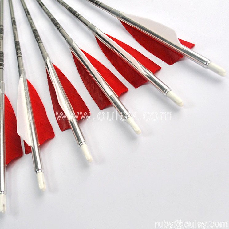 7075-T6 1916 real turkey fletchings archery arrows SP550