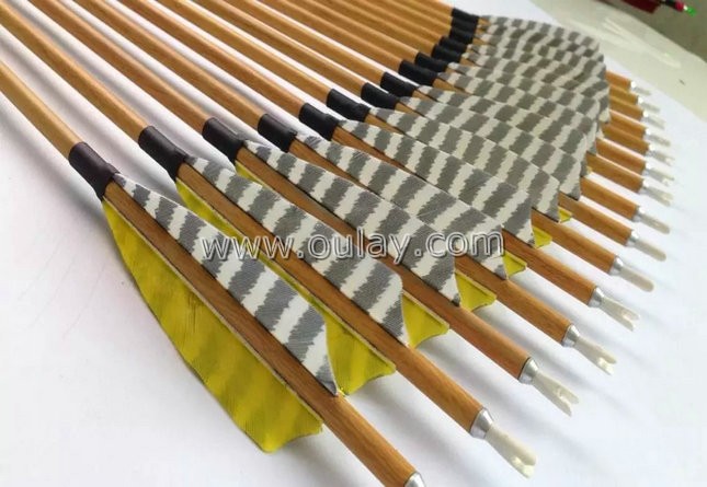 wooden pattern carbon arrows