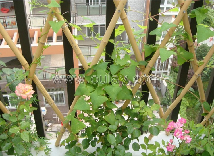 indoor bamboo flower trellis for decoration