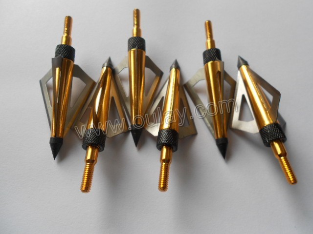 aluminum archery arrow tips with three blades