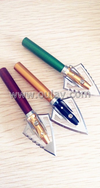 broadheads with colorful outserts