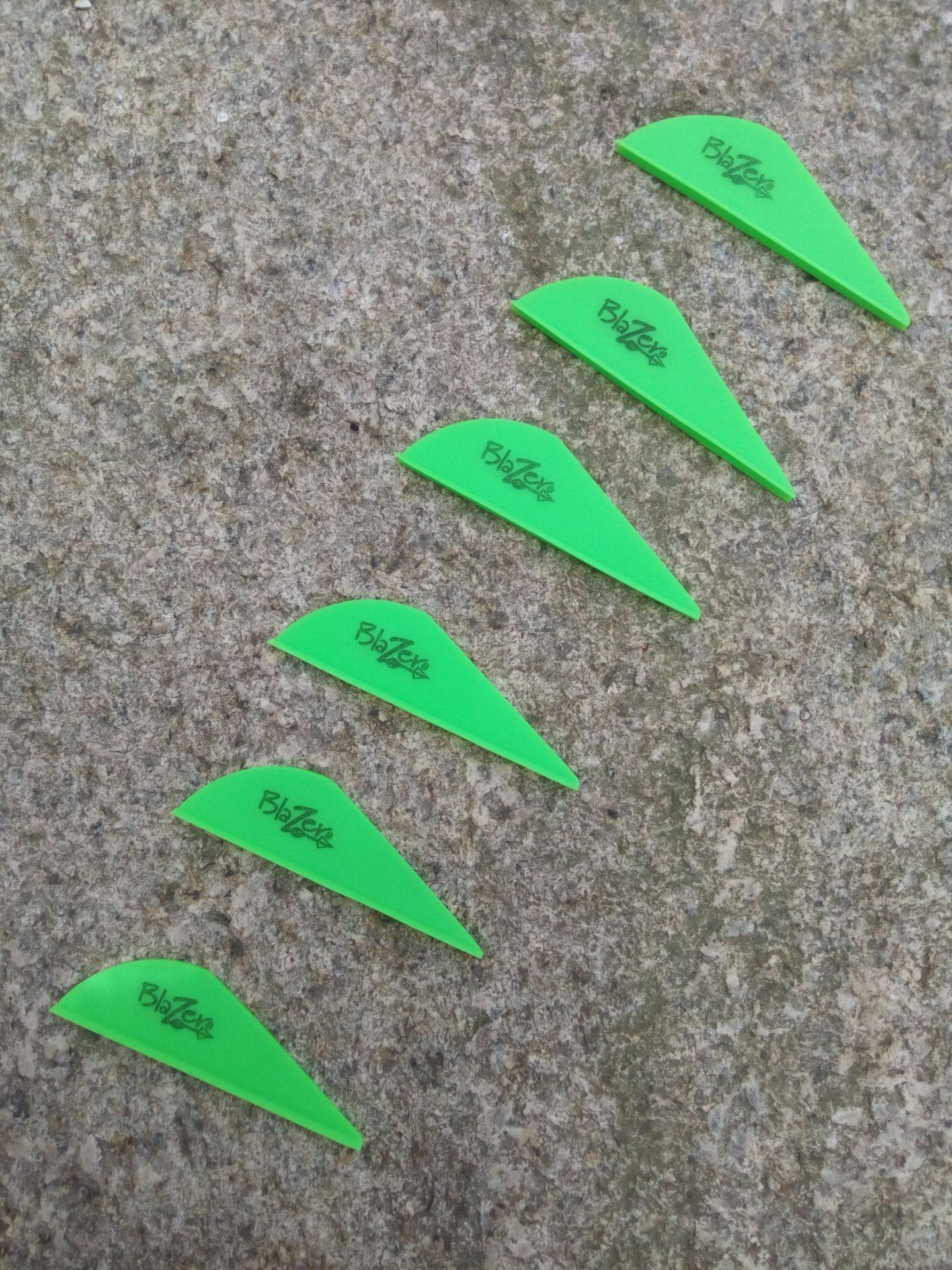 Archery green Blazer vanes