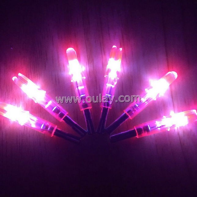 Red led arrow nocks