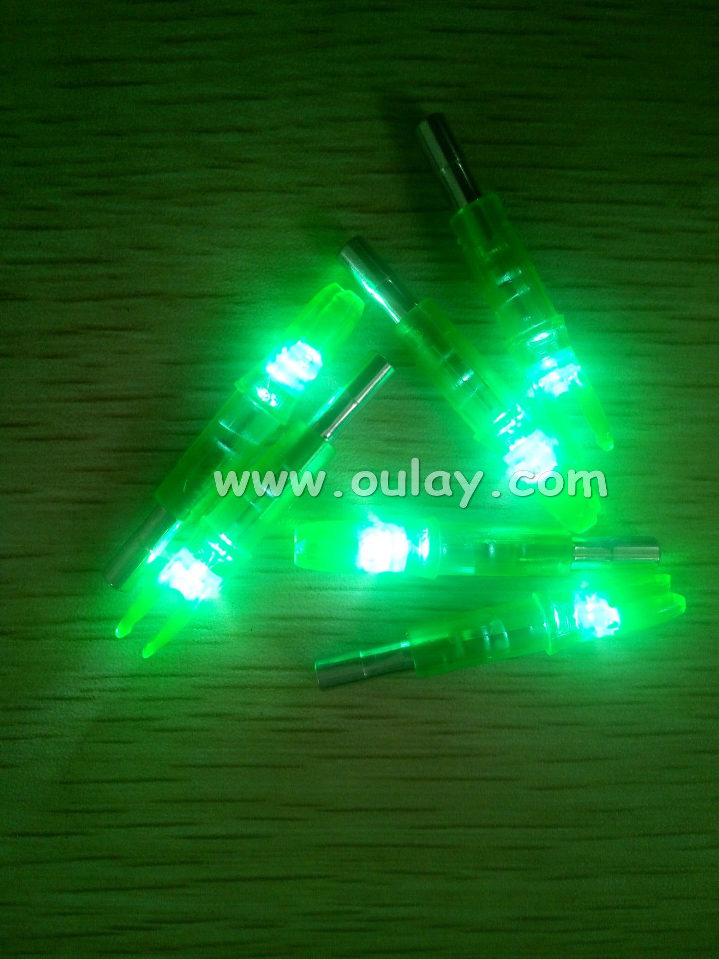 archery dia6.2mm green LED arrow nocks